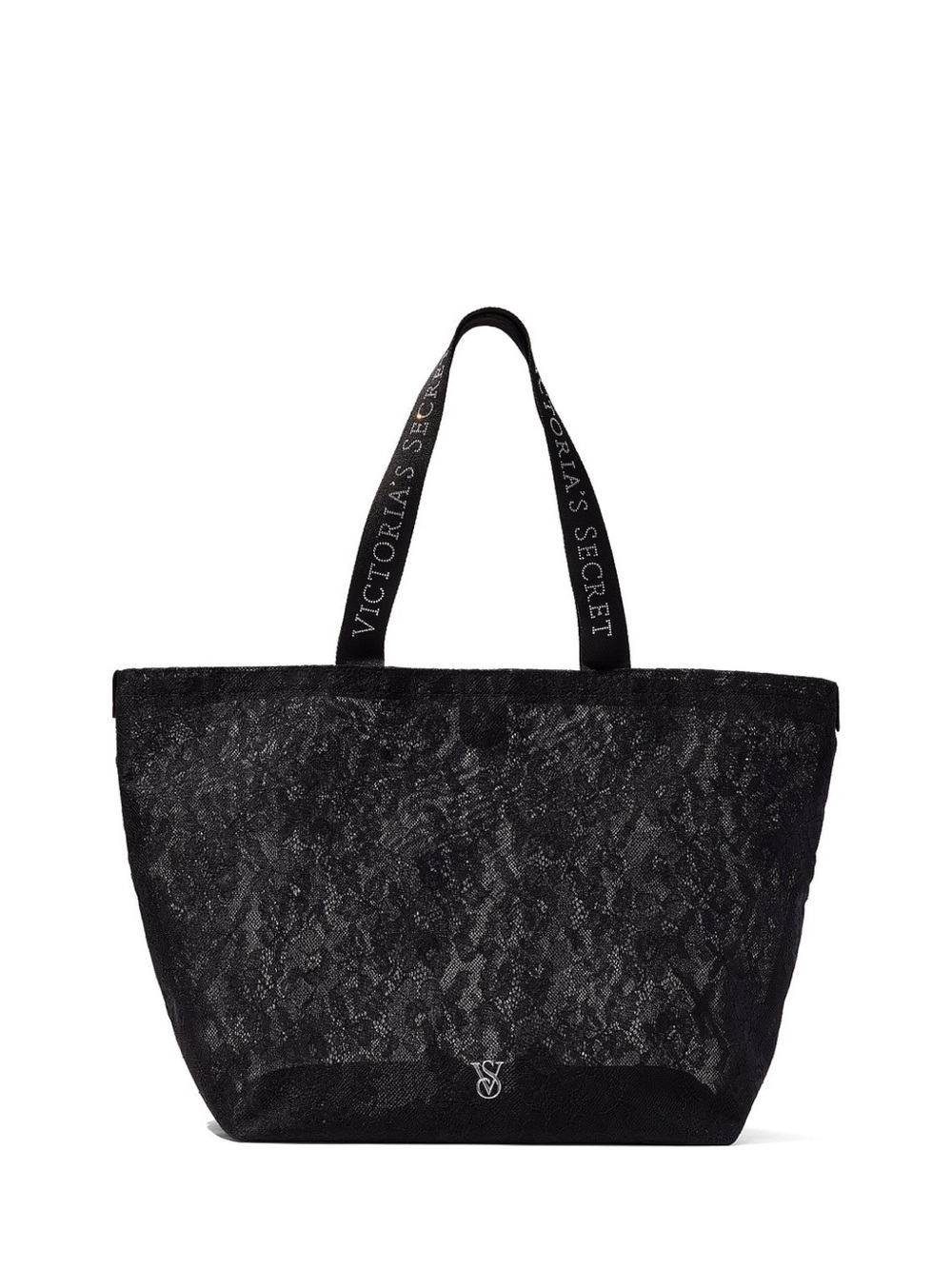 Victoria's Secret Black Lace Tote Bag